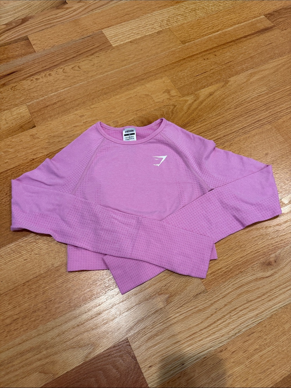 Gymshark Lilac Seamless Long Sleeve Crop Top